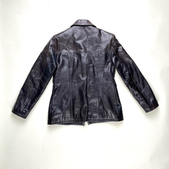 Pegabo Dark brown Leather Jacket - Picture 4 of 4